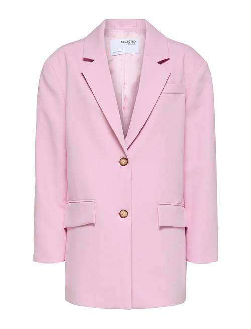 Se Selected Femme Slftilda Over D Blazer Selected Femme Pink ved Booztlet