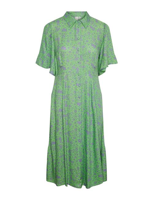 YAS Yasstelli 2/4 Midi Shirt Dress S. YAS Green