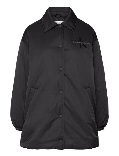 Over D Padded Coach Jacket Calvin Klein Jeans Black