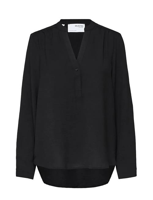 Se Slfmivia Ls Top B Noos Selected Black ved Booztlet