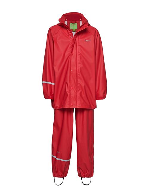 Basic Rainwear Set -Solid Pu CeLaVi Red