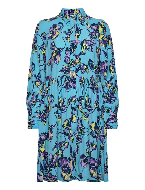 YAS Yastopaz Ls Shirt Dress S. YAS Blue