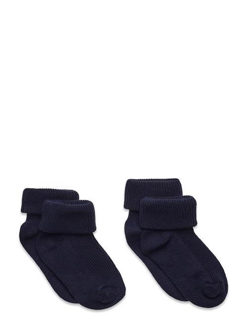 Baby Rib Sock W. Fold Minymo Black