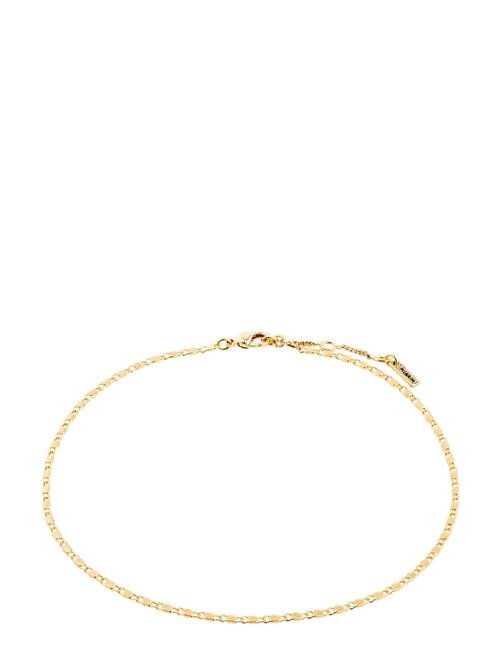 Parisa Recycled Flat Link Ankle Chain Pilgrim Gold