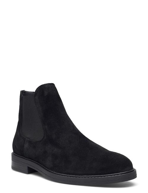 Se Selected Homme Slhblake Suede Chelsea Boot Noos Selected Homme Black ved Booztlet