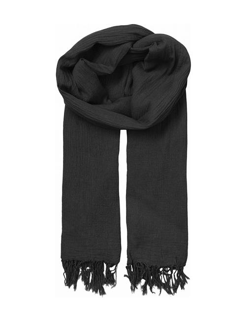 Se Becksöndergaard Solid Ilona Scarf Becksöndergaard Black ved Booztlet