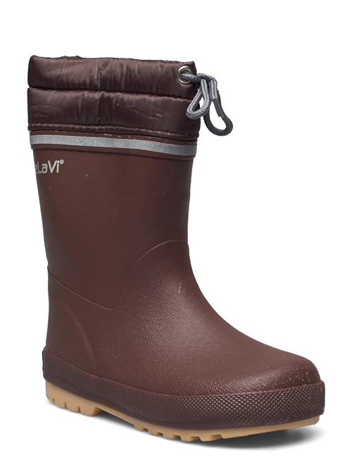 Se CeLaVi Thermal Wellies W.lining-Solid CeLaVi Brown ved Booztlet