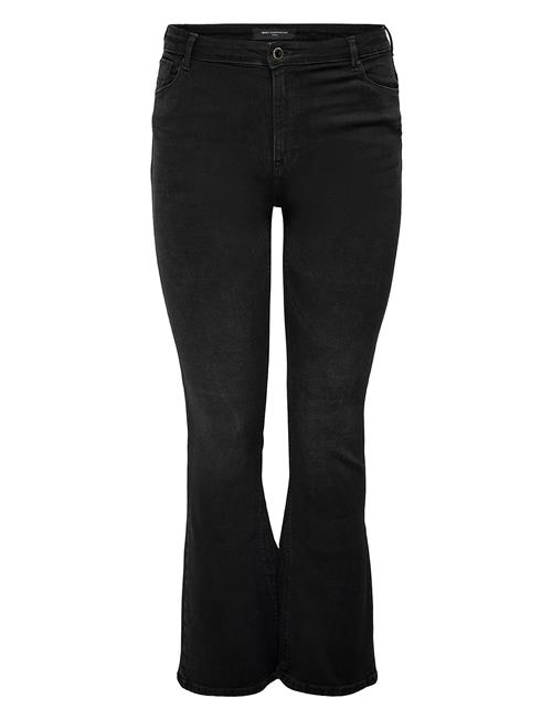 Se ONLY Carmakoma Carsally Hw Flared Jeans Bj165 Noos ONLY Carmakoma Black ved Booztlet