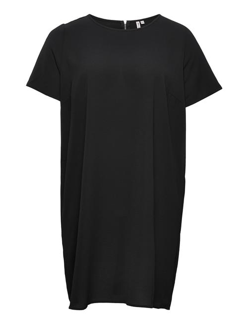 Carlux Ss Tunic Dress Wvn ONLY Carmakoma Black
