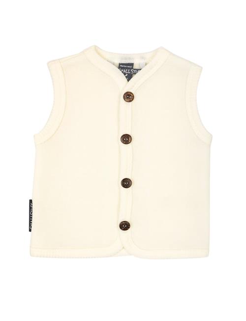 Smallstuff Vest, Merino Wool W. Buttons, Offwhite Smallstuff Cream