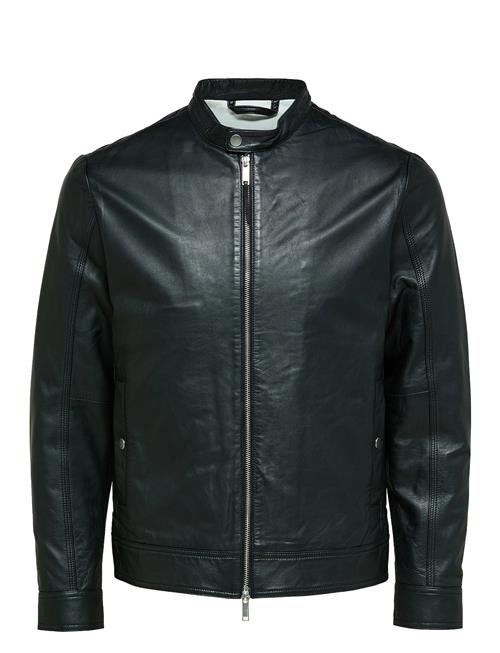 Selected Homme Slharchive Classic Leather Jkt Noos Selected Homme Black