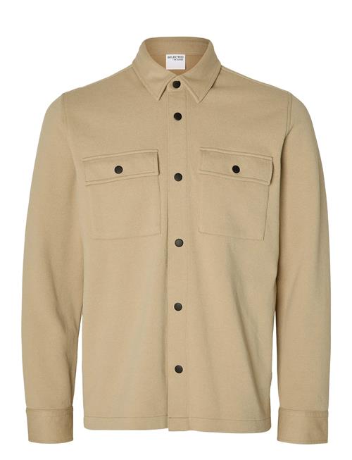 Slhjackie Sweat Jacket Noos Selected Beige