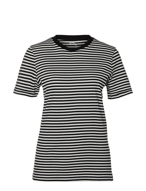 Selected Femme Slfmy Perfect Ss Tee Box Cut-Stri B Noos Selected Femme Black