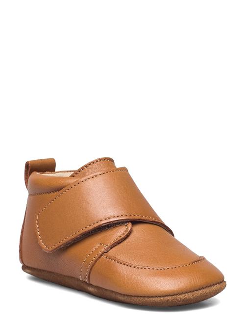 En Fant Baby Leather Slippers En Fant Brown