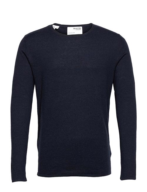 Slhrome Ls Knit Crew Neck Selected Homme Navy