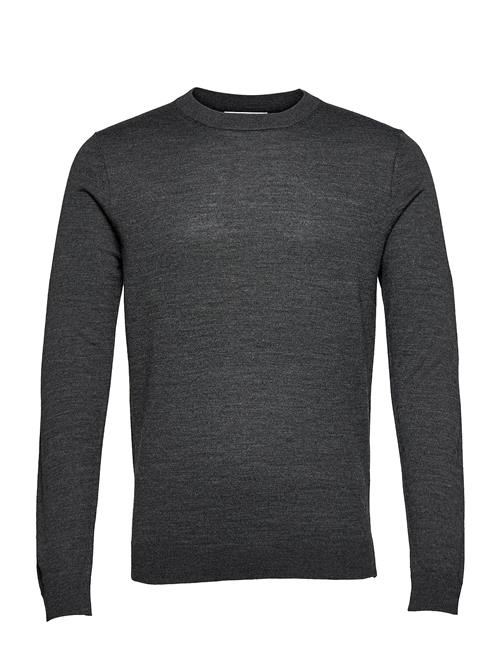 Se Selected Homme Slhtown Merino Coolmax Knit Crew Noos Selected Homme Grey ved Booztlet