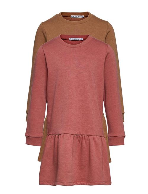 Minymo Sweat Dress Ls Minymo Pink