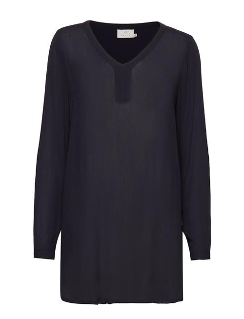 Amber V-Neck Tunic Kaffe Blue