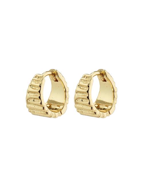 Pilgrim Jemma Huggie Hoop Earrings Pilgrim Gold