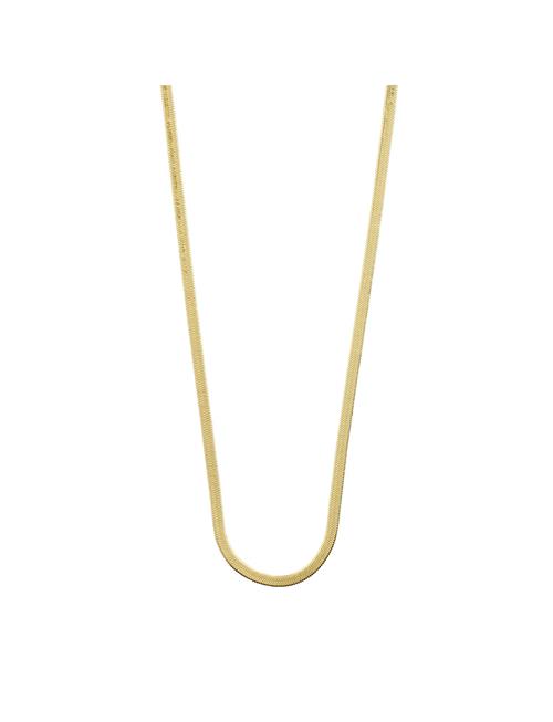 Joanna Recycled Flat Snake Chain Necklace Pilgrim Gold