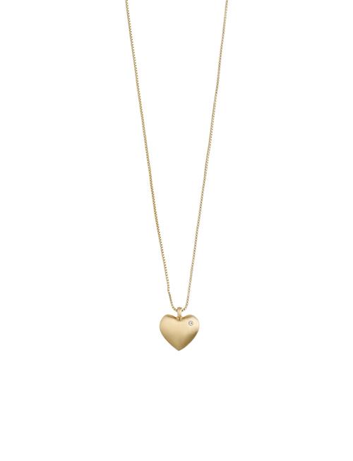 Pilgrim Sophia Recycled Heart Pendant Necklace Pilgrim Gold