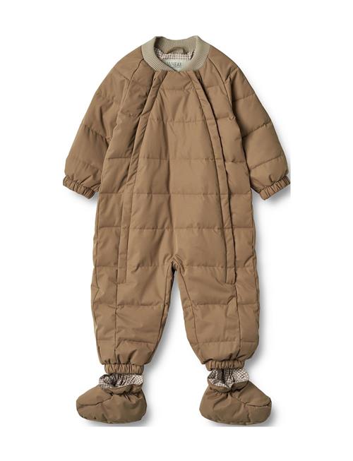 Se Wheat Summer Puffer Baby Suit Nunu Wheat Beige ved Booztlet