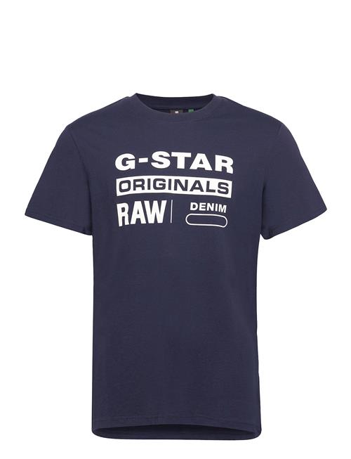 Se G-Star RAW Graphic 8 R T S\S G-Star RAW Blue ved Booztlet