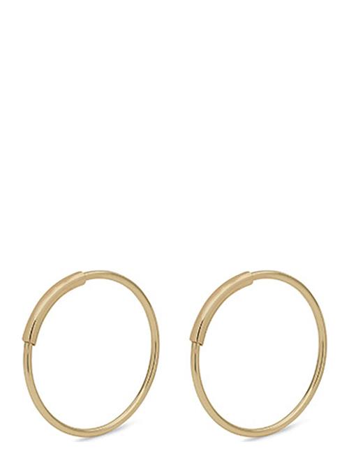 Raquel Small Hoop Earrings Pilgrim Gold