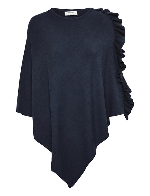 Odettecr Poncho Cream Navy