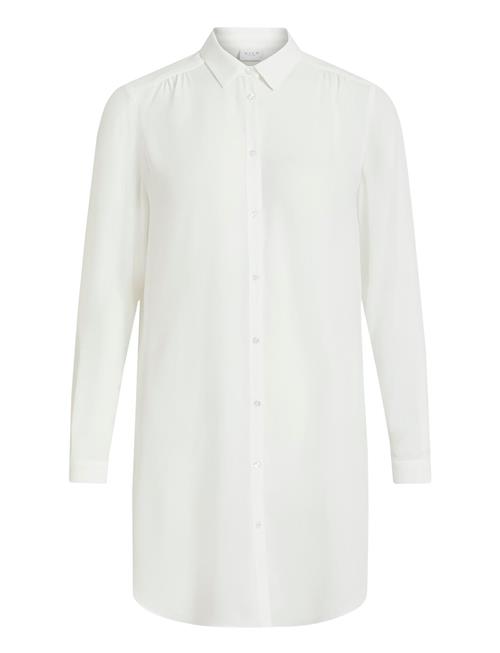 Se Vila Vilucy Button L/S Tunic - Noos Vila White ved Booztlet