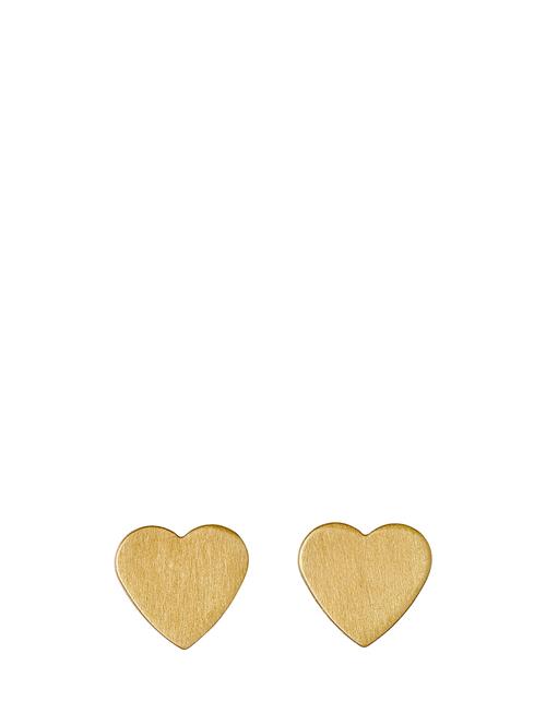 Se Pilgrim Vivi Heart Earrings Pilgrim Gold ved Booztlet