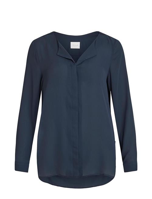 Se Vila Vilucy L/S Shirt - Noos Vila Blue ved Booztlet