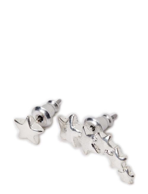 Ava Recycled Star Earrings Pilgrim Silver