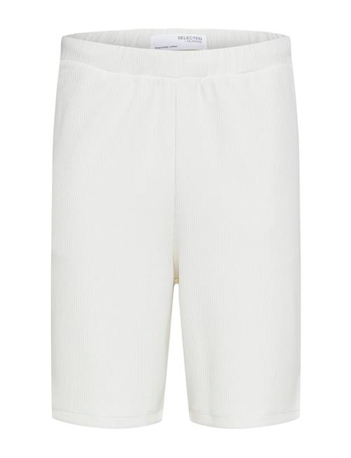 Selected Homme Slhloose-Plisse Shorts Ex Selected Homme White