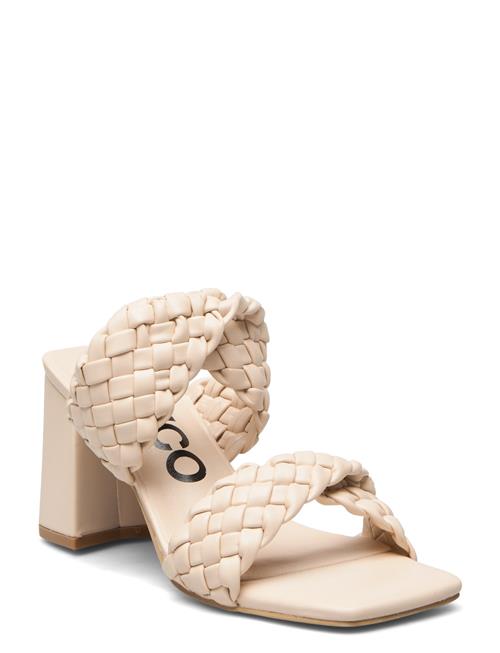 Bianco Biajoyce Braided Mule Pu Bianco Beige