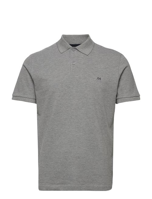 Se Selected Homme Slhdante Ss Polo Noos Selected Homme Grey ved Booztlet