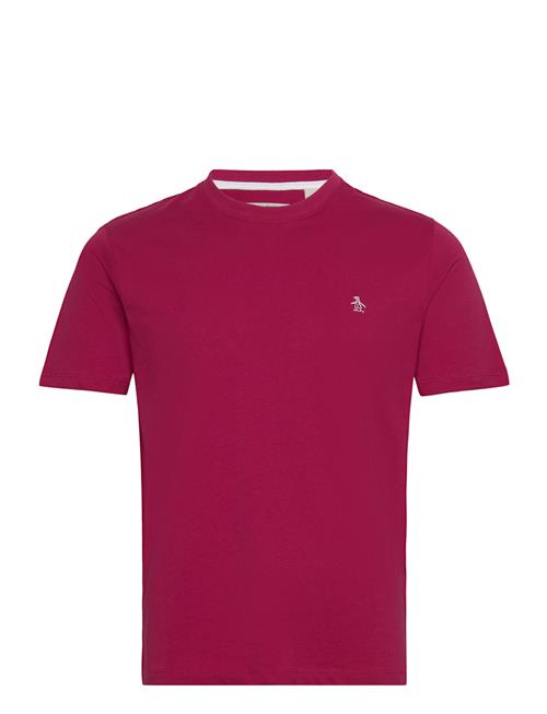 Original Penguin S/S Pin Point Embroi Original Penguin Burgundy