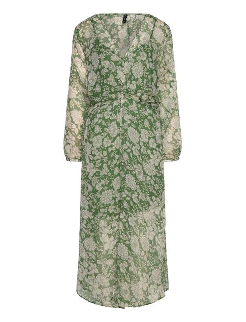 Mango Midi Printed Dress Mango Green