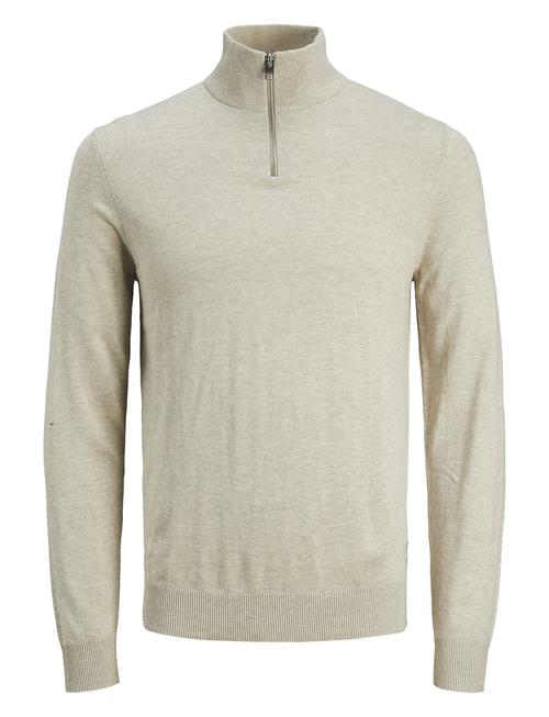 Se Jack & Jones Jjeemil Knit Half Zip Noos Jack & J S Cream ved Booztlet