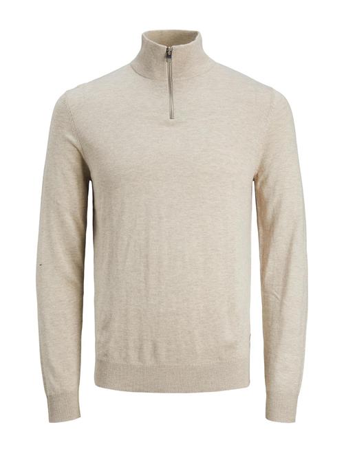 Se Jack & Jones Jjeemil Knit Half Zip Noos Jack & J S Grey ved Booztlet