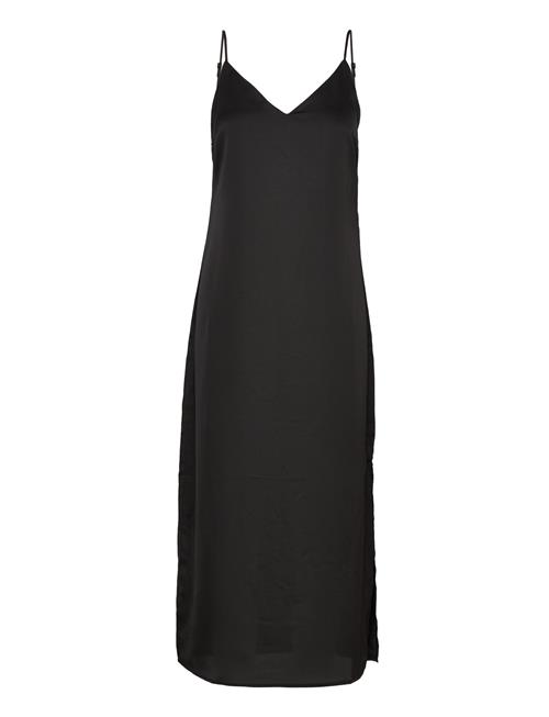 Viellette Singlet Satin Dress/Su - Noos Vila Black