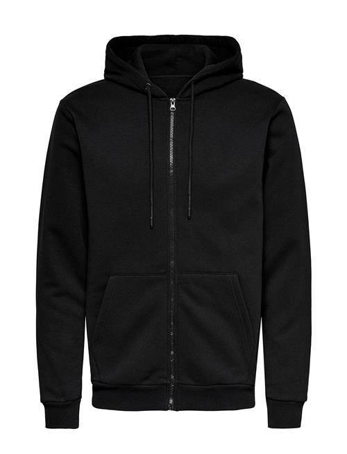 ONLY & SONS Onsceres Zip Thr. Hoodie Sweat Noos ONLY & SONS Black