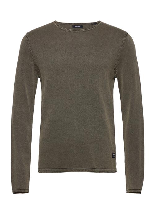 Jack & Jones Jjeleo Knit Crew Neck Noos Jack & J S Brown