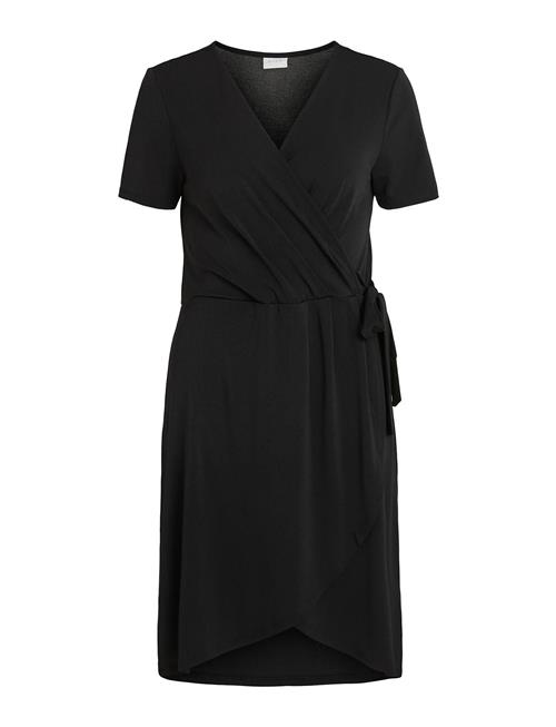 Vila Vinayeli S/S Knee Wrap Dress/Su - Noos Vila Black