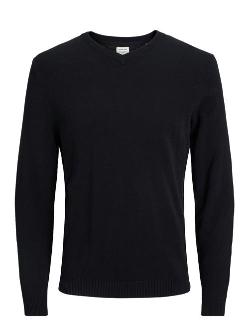 Se Jack & Jones Jjebasic Knit V-Neck Noos Jack & J S Black ved Booztlet