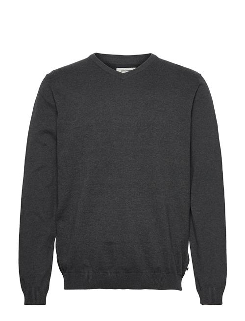 Jack & Jones Jjebasic Knit V-Neck Noos Jack & J S Grey