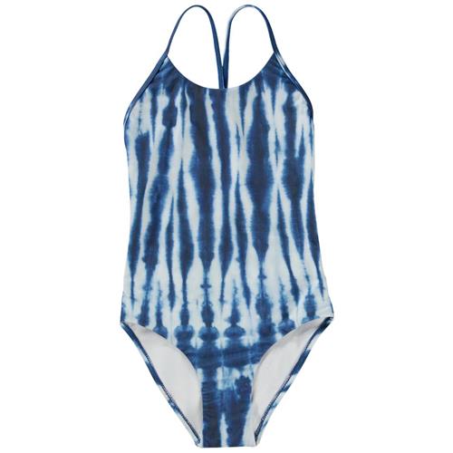 Se Molo Nanna Badedragt Tie Dye Vertical | Blå | 146 cm ved Babyshop