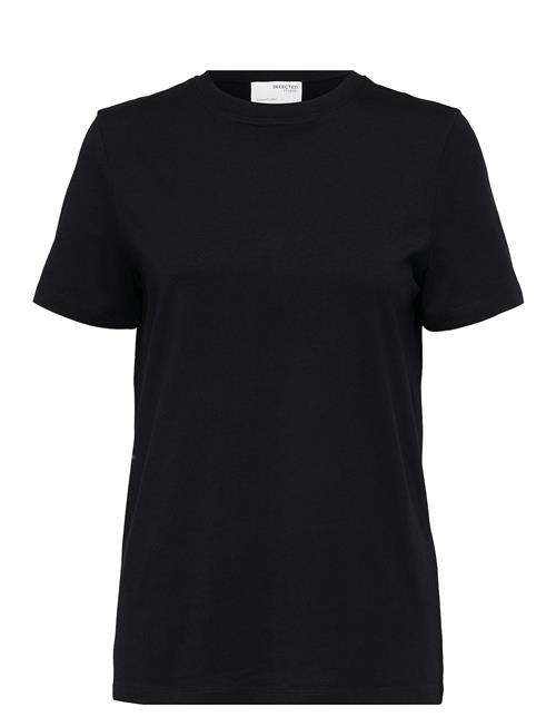 Selected Femme Slfmyessential Ss O-Neck Tee Noos Selected Femme Black