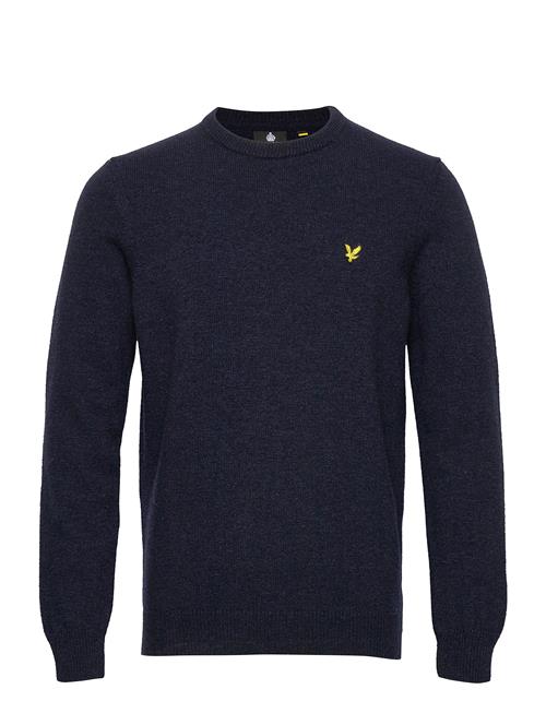 Se Lyle & Scott Crew Neck Lambswool Blend Jumper Lyle & Scott Navy ved Booztlet