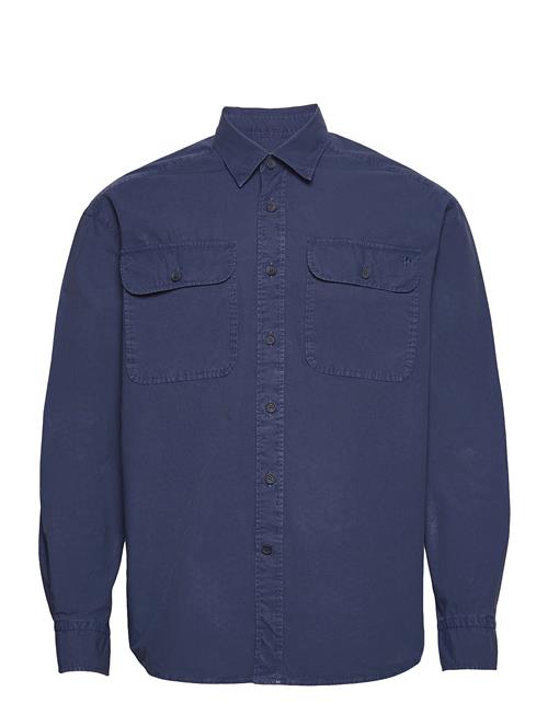 Morris Jeremy Relaxed Shirt Morris Blue